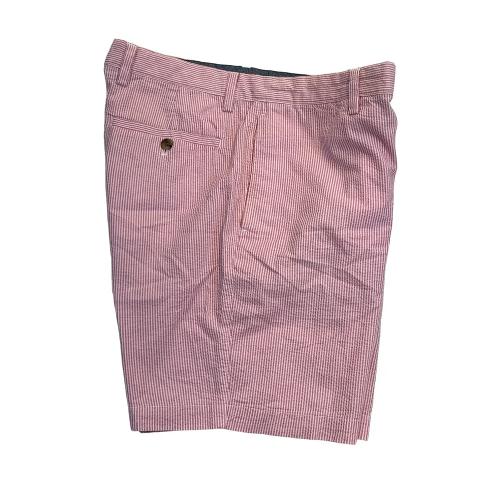 Banana Republic Shorts Mens 33 Red White Stripe Aiden Club